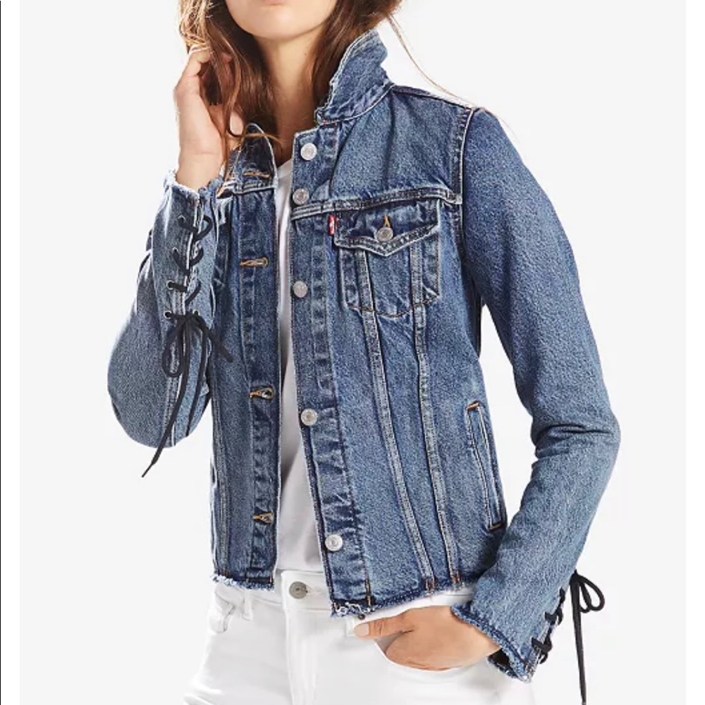 Levi’s Trucker Cotton Lace-Up Denim Jacket